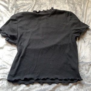 Black, high neck tee
